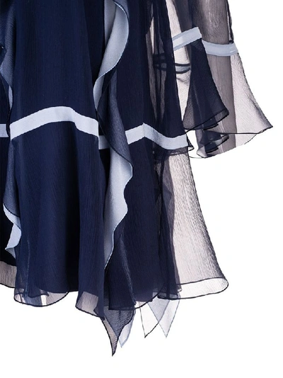 Shop Chloé Women's Blue Silk Dress