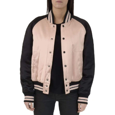 Shop Saint Laurent Women's Pink Polyamide Jacket