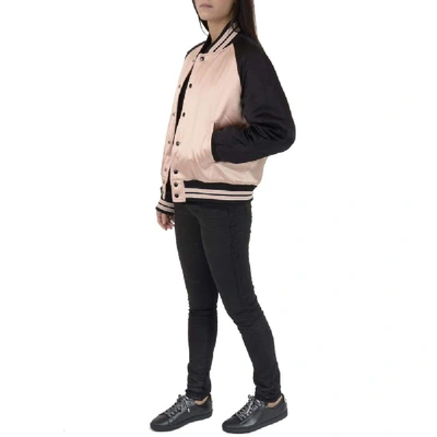 Shop Saint Laurent Women's Pink Polyamide Jacket