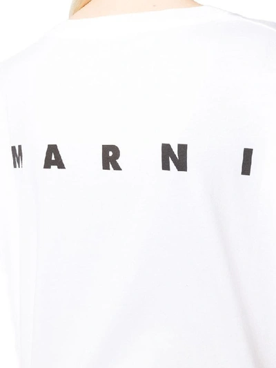 Shop Marni Women's White Cotton T-shirt