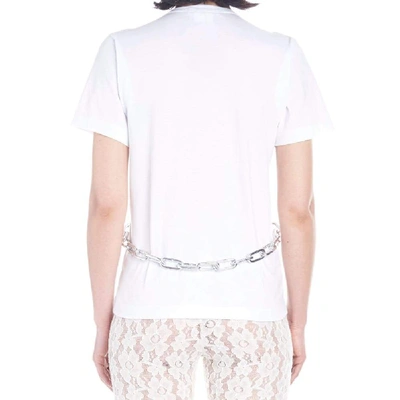Shop Comme Des Garçons Women's White Cotton T-shirt