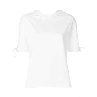 Shop Mcq By Alexander Mcqueen Women's White Cotton T-shirt