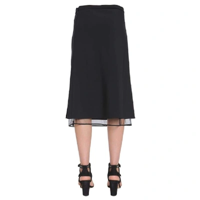 Shop Versace Women's Black Acetate Skirt