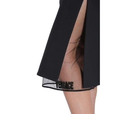 Shop Versace Women's Black Acetate Skirt