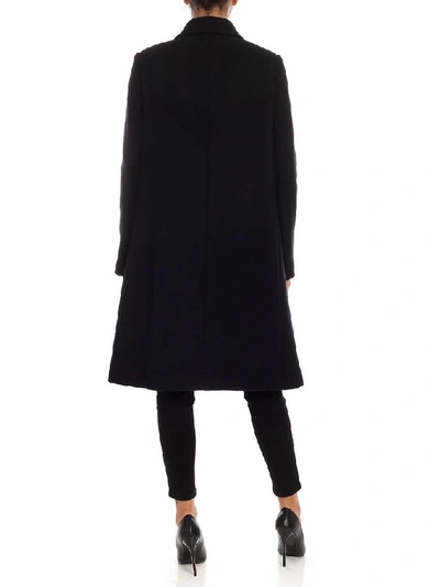 Shop Aspesi Women's Black Wool Coat