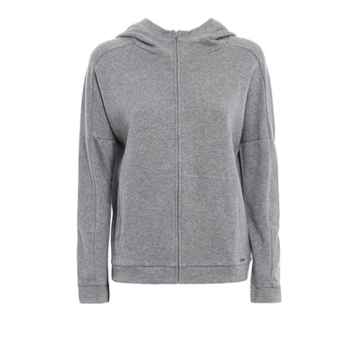 Shop Woolrich Women's Grey Cotton Sweatshirt