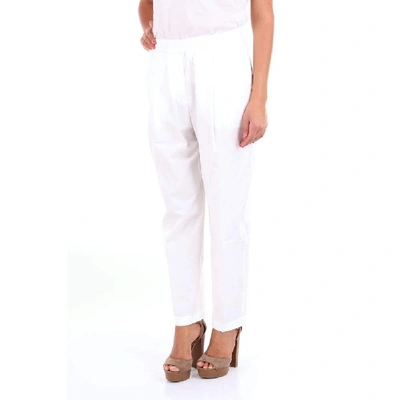 Shop Aspesi Women's White Cotton Pants