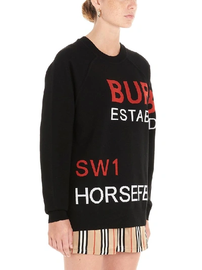 Shop Burberry Women's Black Wool Sweater