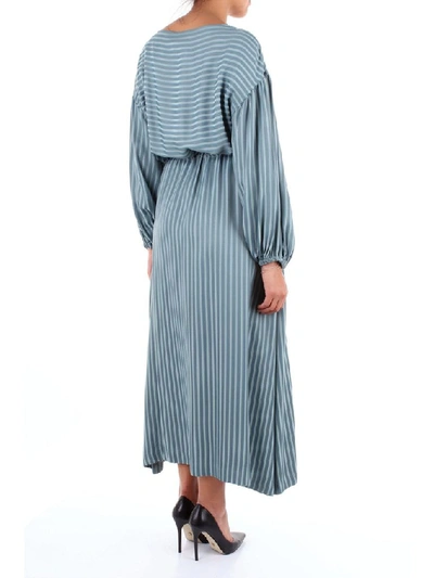 Shop Alysi Women's Blue Viscose Dress