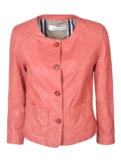 Shop Bully Women's Red Leather Outerwear Jacket