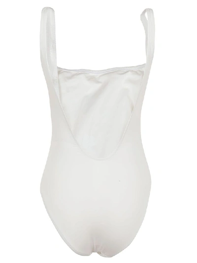 Shop Alberta Ferretti Women's White Polyamide One-piece Suit