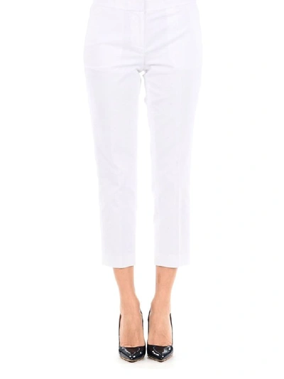 Shop Michael Kors Women's White Cotton Pants