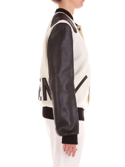 Shop Saint Laurent Women's White Polyester Outerwear Jacket