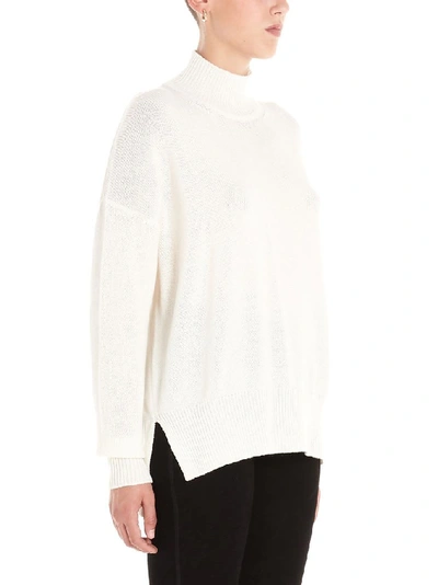 Shop Jil Sander Women's White Cashmere Sweater