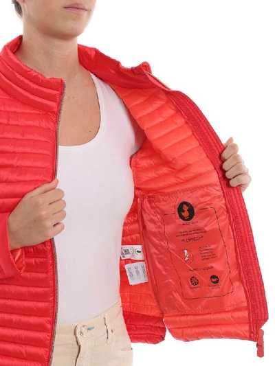 Shop Save The Duck Women's Red Polyamide Down Jacket