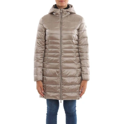 Shop Save The Duck Women's Grey Polyester Coat