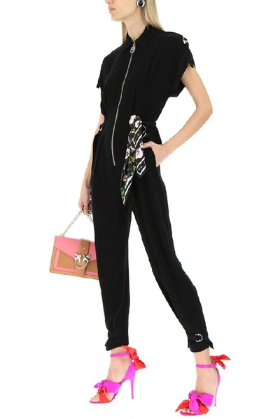 Shop Pinko Women's Black Polyester Jumpsuit