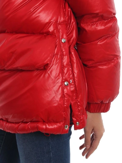 Shop Woolrich Women's Red Polyamide Down Jacket