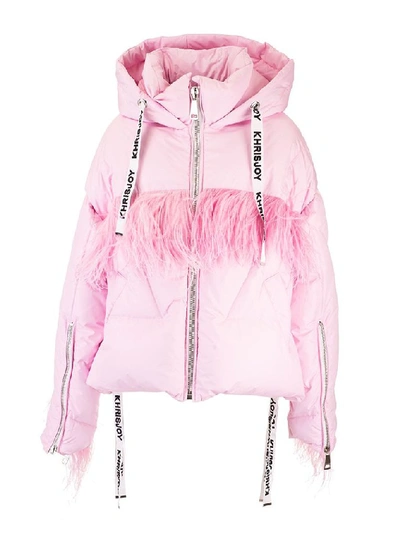 Shop Khrisjoy Women's Pink Polyester Down Jacket