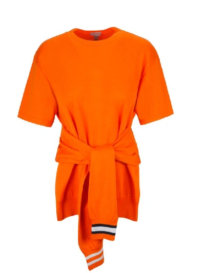 Shop Mrz Women's Orange Cotton Jumper