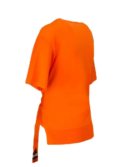 Shop Mrz Women's Orange Cotton Jumper