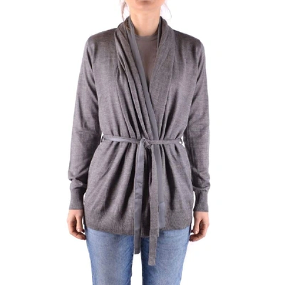 Shop Liu •jo Liu Jo Women's Grey Wool Cardigan