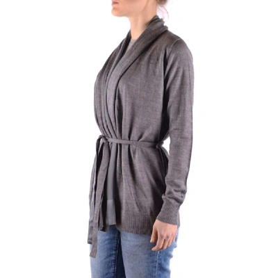 Shop Liu •jo Liu Jo Women's Grey Wool Cardigan