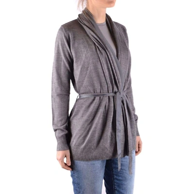 Shop Liu •jo Liu Jo Women's Grey Wool Cardigan