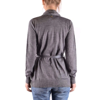 Shop Liu •jo Liu Jo Women's Grey Wool Cardigan