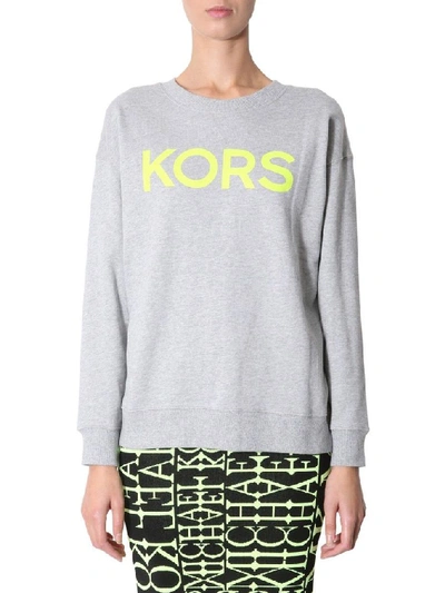 Shop Michael Kors Women's Grey Cotton Sweatshirt