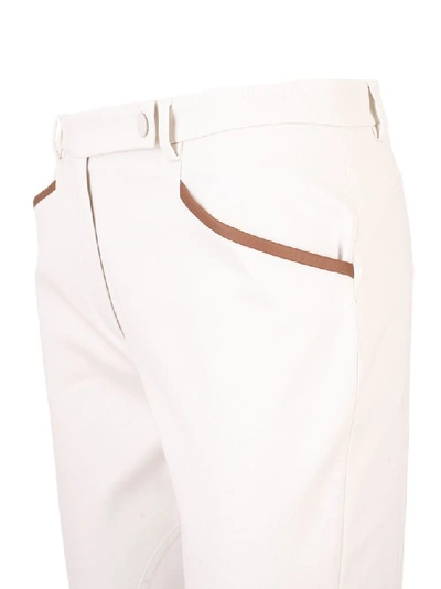 Shop Loro Piana Women's White Cotton Pants