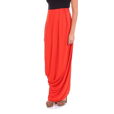 Shop Marni Women's Red Viscose Skirt