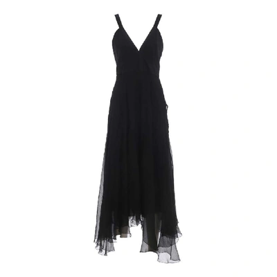 Shop Dondup Women's Black Viscose Dress