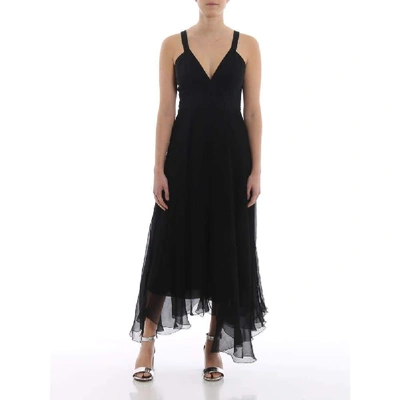 Shop Dondup Women's Black Viscose Dress