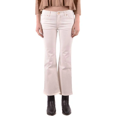Shop Armani Jeans Women's White Cotton Jeans