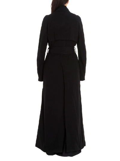 Shop Ann Demeulemeester Women's Black Wool Coat