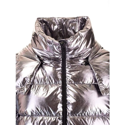 Shop Hogan Women's Silver Polyamide Down Jacket