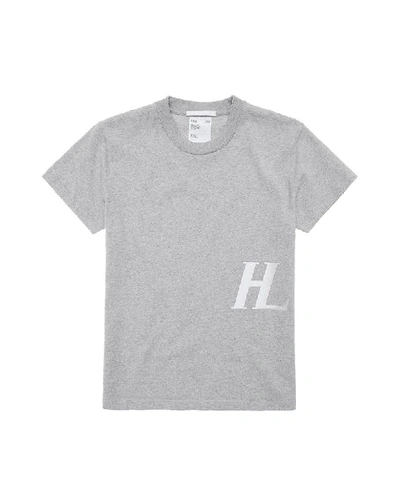 Shop Helmut Lang Women's Grey Cotton T-shirt