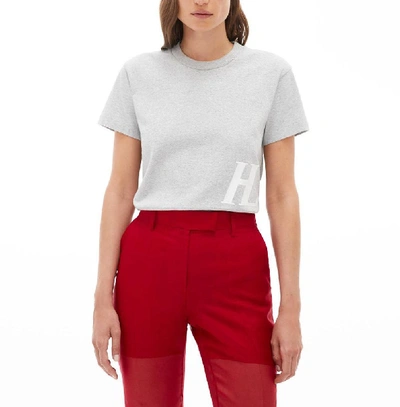 Shop Helmut Lang Women's Grey Cotton T-shirt