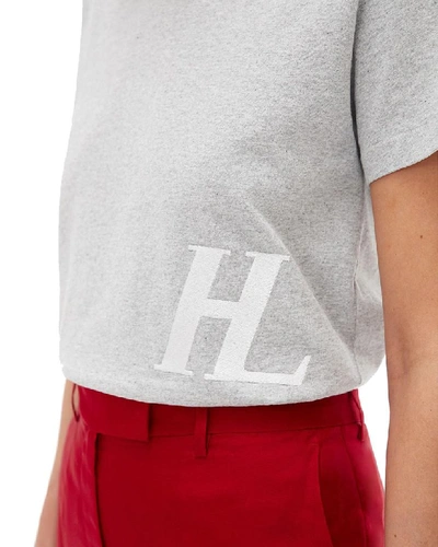 Shop Helmut Lang Women's Grey Cotton T-shirt