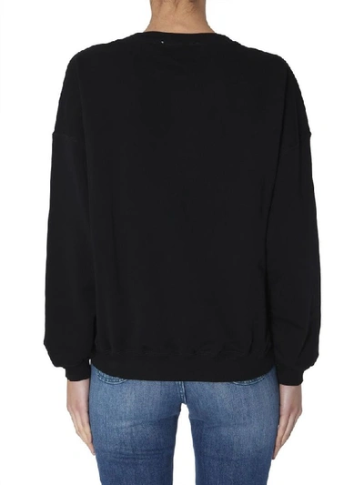 Shop Philosophy Women's Black Cotton Sweatshirt