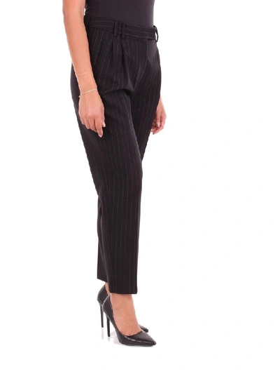 Shop Alberto Biani Women's Black Wool Pants