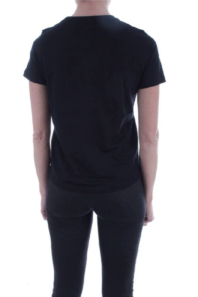 Shop Calvin Klein Women's Black Cotton T-shirt