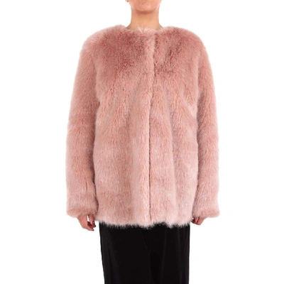 Shop Pinko Women's Pink Acrylic Coat