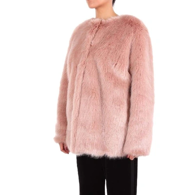 Shop Pinko Women's Pink Acrylic Coat