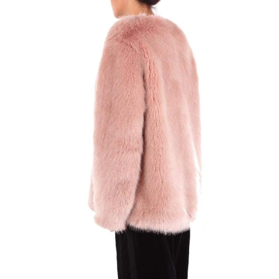 Shop Pinko Women's Pink Acrylic Coat