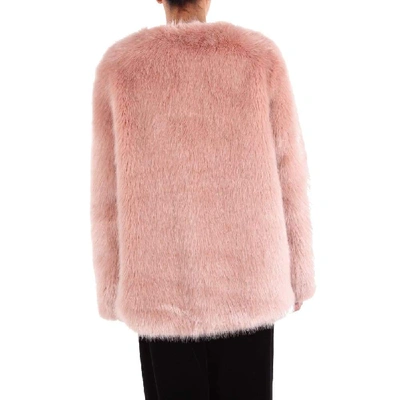 Shop Pinko Women's Pink Acrylic Coat
