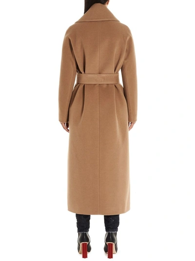 Shop Dsquared2 Women's Beige Wool Trench Coat