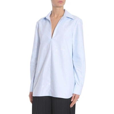 Shop Alexander Wang Women's Light Blue Cotton Shirt