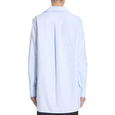 Shop Alexander Wang Women's Light Blue Cotton Shirt